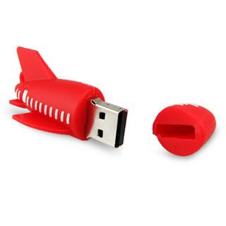 No9900070004 TRENDY 3D USB STICK 4GB FLUGZEUG AEROPLANE JET ROT