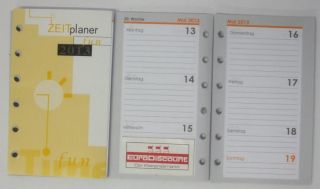 Kalendereinlage Organizereinlage Terminplaner Cheftimer Einlage