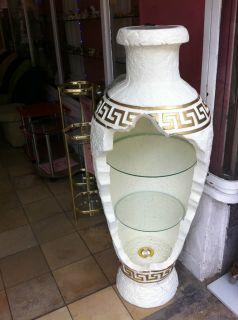 Bar Vitrine Amphore Vase Vasen mit Licht Regal griechische Säulen