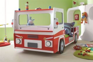 Kinder Bett Spielbett Jugendbett Feuerwehrauto SOS 112