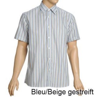 WOW COMMANDER Halbarmhemd Cityhemd Kurzarmhemd Muster Hemd Herrenhemd