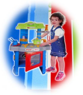 Kinderküche Spielküche Spielzeug Küche mit Licht & Ton. B