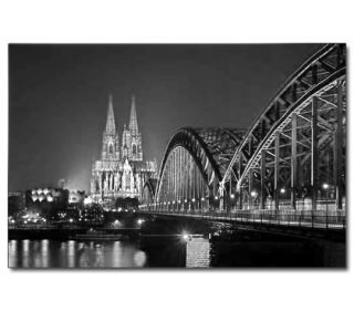 Köln bei Nacht #2   Poster 70x50cm, Kölner Dom, Kunstdruck, Plakat
