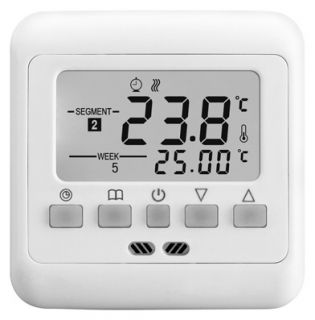 Digital Thermostat 16A Raumthermostat #831  LCD weiss 