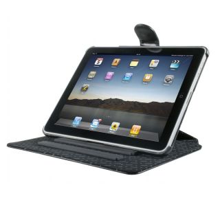 muvit SNOW Clip Leather für iPad 1G   schwarz 3700165363756