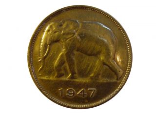 1010 RAR 5 Franc 1947  Belgisch CONGO Belgien KONGO Belgium