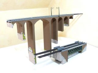 Spur N Große Brücke Viadukt mit Arnold Gleisen , 2 Stück