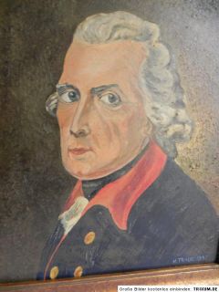 Bild Ölbild der alte Fritz   Friedrich der Große   signiert   H