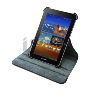 360 Rotating Leather Case Cover for Samsung Galaxy Tab 2 7.0 Black