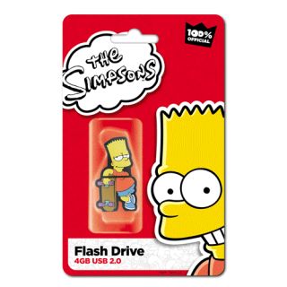 Bart Simpson 4GB Rubber USB Flash Drive by Integral.