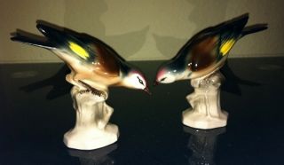 Porzellan Vogel Paar Orig. Katzhütte Hertwig Art Deco Figuren