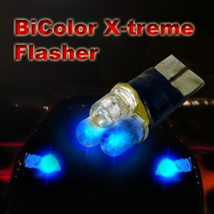 Bicolor LED Standlicht Strobo Blitzer Xtreme W5W T10 *