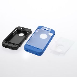 Hard Plastic with Rubber Silicon Protector Case Cover Skin For iPhone