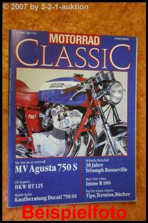 Motorrad Classic 1/88 MV Agusta 750 S Imme R100 Ducati