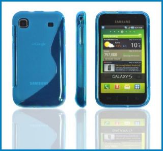Rubber Case Blau Für Samsung Galaxy i9001 S Plus Handy Hülle Silikon