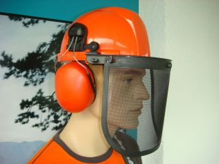 Forsthelm Gehörschutz Gesichtsschutz Schutzhelm Helm 6 888