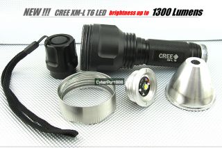 1300 Lumen CREE XML XM L T6 LED Flashlight Torch E2+CHA