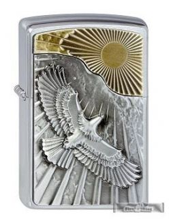 Original Zippo Eagle Sun Fly Emblem Neuheit 2013