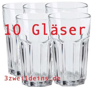 IKEA 10 x Saftglas Wasserglas Gläser Latte Macchiato