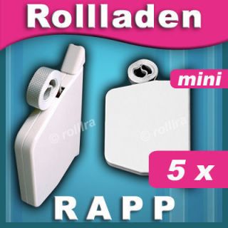 5x Rolladen Mini Gurtwickler inkl. Gurt Rollladen Rollo