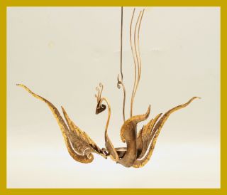 Phoenix Feuervogel Vogel Teelichthalter zum Aufhaengen filigran