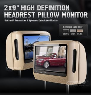 HM901**2x9 high definition Auto Kopfstütze mit Kissen Monitor HD