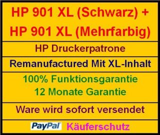 DRUCKERPATRONE HP 901 XL BLACK + COLOR für OFFICEJET J4624 J4660