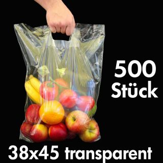 500 Plastik Tragetasche Beutel Polybeutel transparent