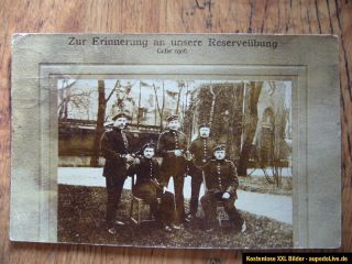 orig.Foto AK,Reserveübung Celle 1906, 28.08.1906