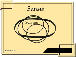 Sansui SC 1100 SC1100 Riemen Peesen rubber belt Kassettendeck Cassette