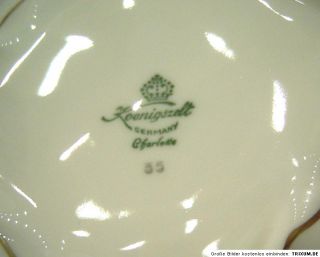 Barock Teekanne Porzellan Königszelt Charlotte Gold Dekor 1,25 Liter