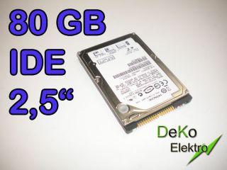 HDD IDE 80 GB 2,5  Hitachi TOP HTS541680J9AT00 Notebook Festplatte P