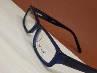 Durchsichtig blau Brillengestell Plastik D908 brillen