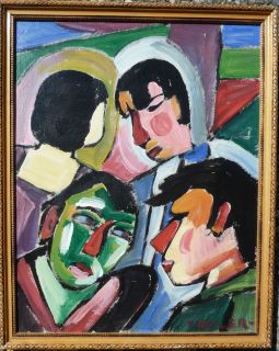 Jozef KOLLER (*1942)   kubistisches Ölgemälde