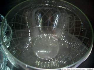 Bowle Körper Bowletopf Kristall geschliffen + Sekt Glas Schalen