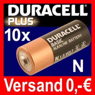 10x Batterie Lady N LR1 MN9100 910A Batterien DURACELL