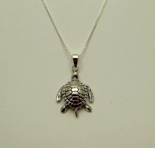 Schildkröte Anhänger Turtle 925 Silber