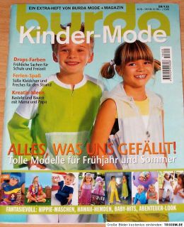 Burda Kinder   Mode Sommer 2001 E 600