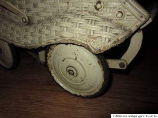 ANTIKER GERMANIA PUPPENWAGEN VON 1930 ALTER KINDERWAGEN F