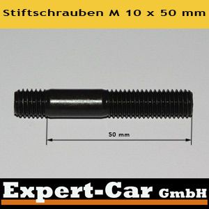 Stück M 10 x 50 mm Stehbolzen Stiftschrauben Turboladerabgaskümmer