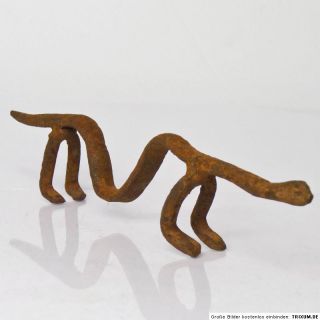 1703 Dogon Eisen Iron Ritual Figur figure Eidechse lizard Mali Afrika