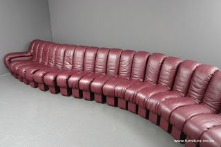 Großes De Sede DS 600 Sofa Ueli Berger Schlange Tatzelwurm Couch