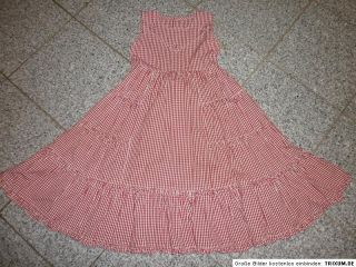 KIDOKI Kleid Sommerkleid Traumkleid tolle Details rot/weiß kariert Gr