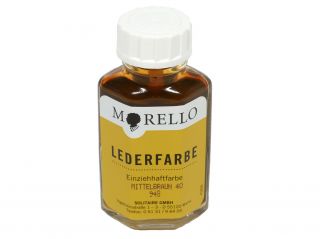 €) Morello Lederfarbe in mittelbraun 40 ml Leder färben 948