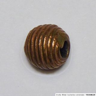 1417 2x Ashanti Akan Bronze Perle pearl Ghana Afrika 11