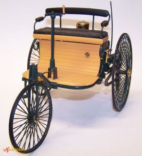 Altes Franklin Mint Modellauto; 1886 Benz Patent Motorwagen; M 1/8