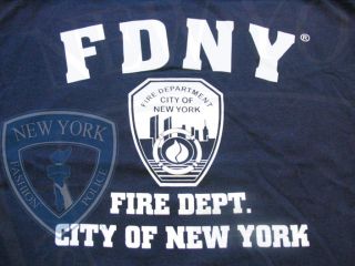 FDNY T SHIRT NEW YORK FEUERWEHR ORIGINAL HEMD M