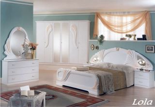 Klassisches Design Schlafzimmer Möbel Italien Weiss Lola Qualität