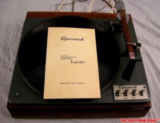 Vintage Garrard Lab 80 Stereo Turntable Stereo Record Player Pickering