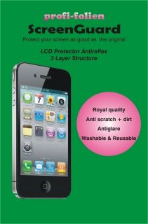 2x LG Optimus Black P970 Antireflex Schutzfolie Displayschutz Folie 3